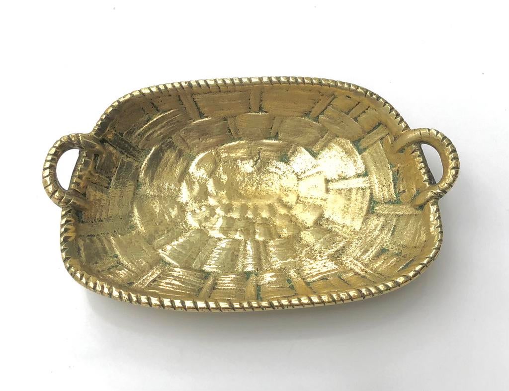Vide poche ancien en bronze doré, Antiquités & Art, Bronze