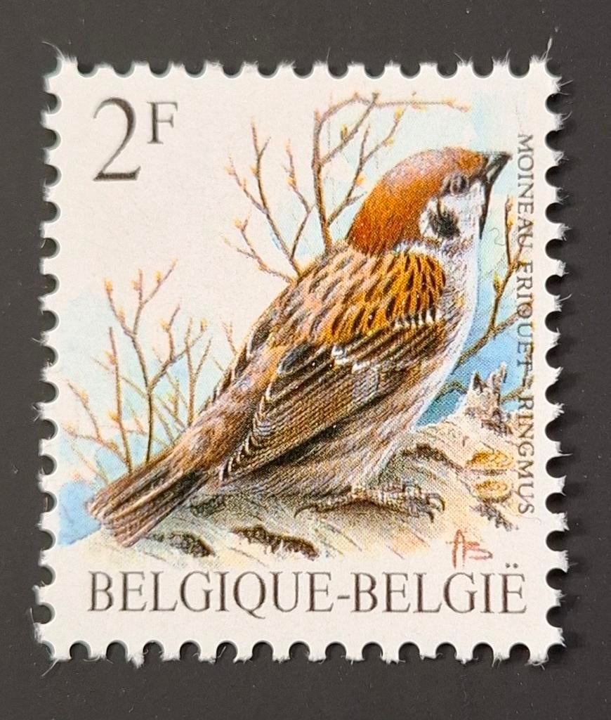 Belgique : COB 2347P7b ** Oiseaux 1989., Sans timbre, Neuf, Enlèvement ou Envoi, Non oblitéré