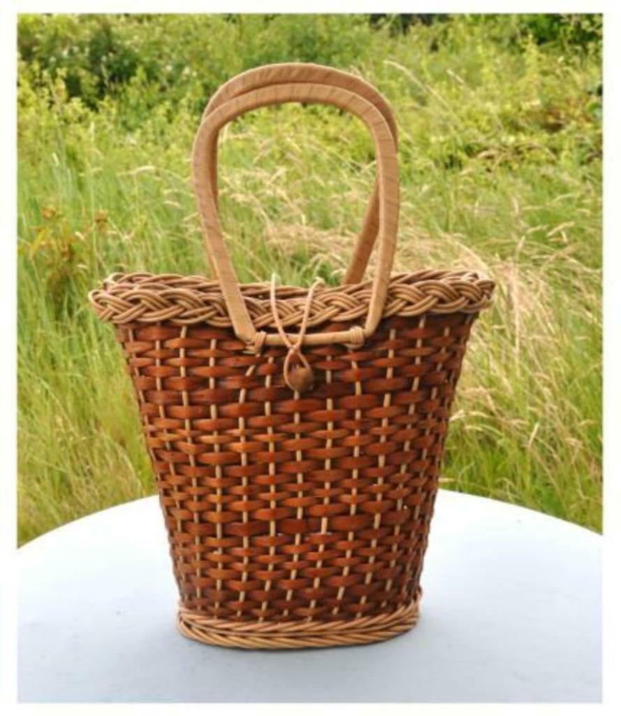§panier en rotin (40x28x10), Enlèvement ou Envoi, Osier, Autres formes, Panier