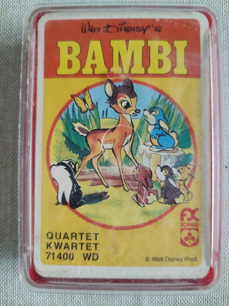 Bambi speelkaarten, Verzamelen, Ophalen of Verzenden, Gebruikt, Speelkaart(en)