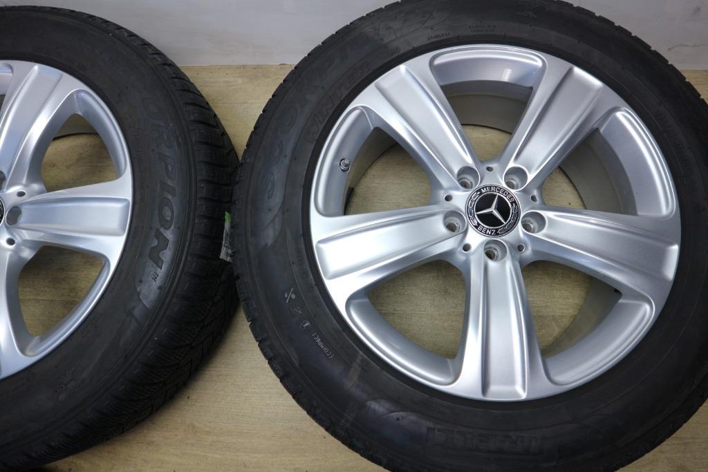 Mercedes GLC velgen 18 inch origineel + winterbanden, 18 inch, Gebruikt, Banden en Velgen, 235 mm