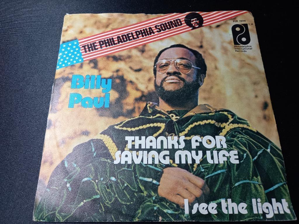 Billy Paul ‎- Thanks for saving my life ' 7, Single, Utilisé, 7 pouces, R&B et Soul