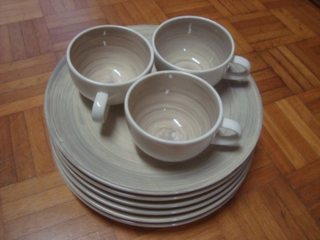 🎁 3 tasses + 6 assiettes, 2 tasses Senseo, 2 grosses tasses, Envoi, Comme neuf