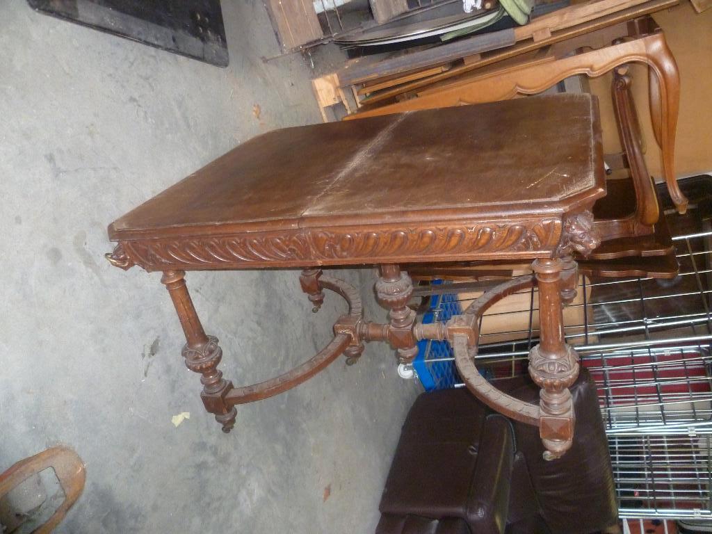 GROOTE MECHELSE TAFEL MET VERLENGSTUK, Antiek en Kunst, Ophalen