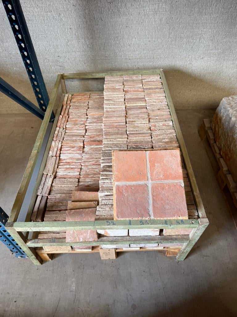 Carreaux de boom rouges, carreaux, tomettes, Jardin & Terrasse, Pavé & Dalles, Utilisé, Autres types, Autres matériaux, Enlèvement