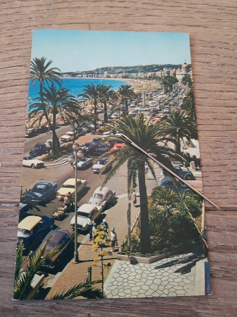 Carte postale Nice, avec des voitures anciennes, Collections, Enlèvement ou Envoi