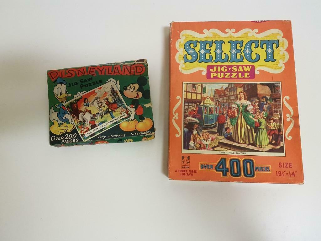 2 Vintage legpuzzels Disneyland, Hobby en Vrije tijd, Ophalen of Verzenden, Gebruikt