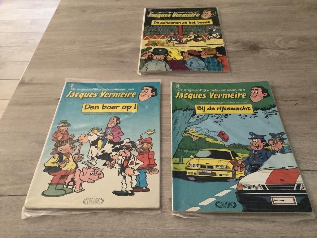 Jacques Vermeire verschillende strips (1993-1995), Boeken, Stripverhalen, Geert Kinnaert, Ophalen of Verzenden, Zo goed als nieuw