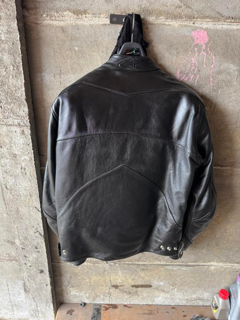Motor leren vest shark, Ophalen, Tweedehands, Heren, Jas | leer