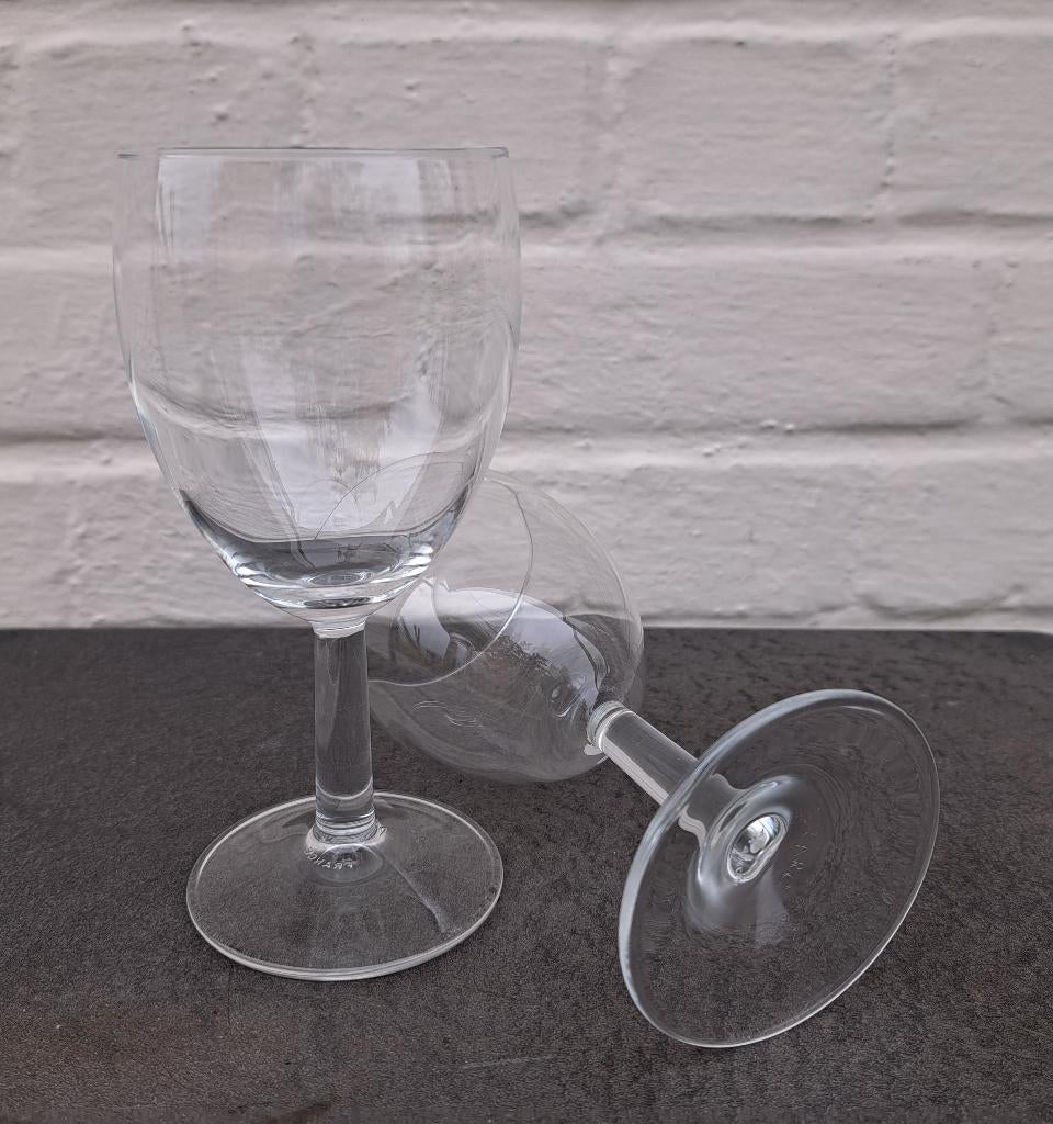 12 vintage wijnglazen Arcoroc model Savoie, Glas of Glazen, Verzenden, Overige stijlen, Glas