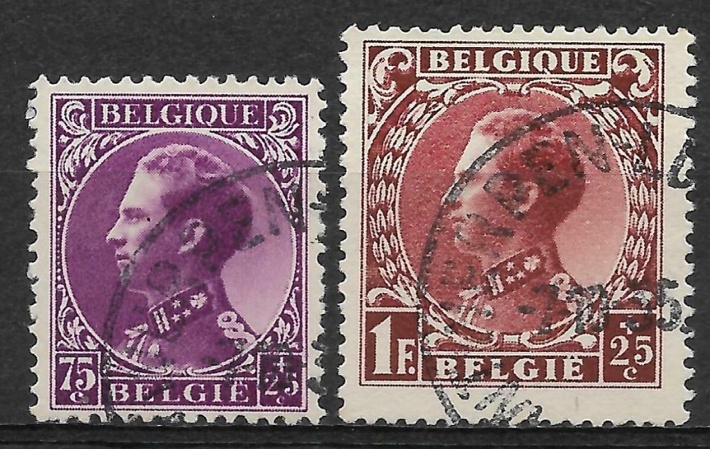 POSTZEGELS BELGIË- NR. 391/393 - KONING LEOPOLD III, Oblitéré, Enlèvement ou Envoi, Affranchi, Maison royale