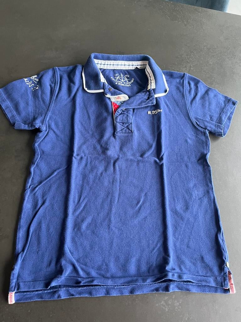 R95th  blauwe polo maat 12 jaar. Zeer goede staat., Garçon, Chemise ou À manches longues, Utilisé, R95th