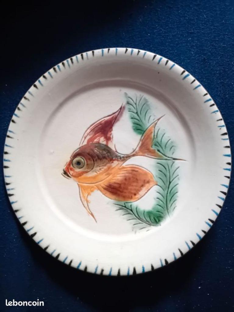 Assiette Murale Poisson, Enlèvement ou Envoi