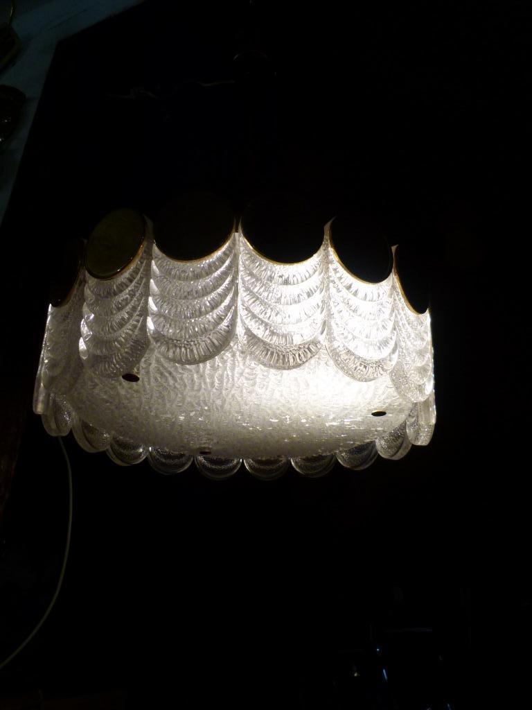 vintage designer hanglamp-luster Kaiser 60er jaren, Collections, Rétro, Maison et Meubles, Enlèvement ou Envoi