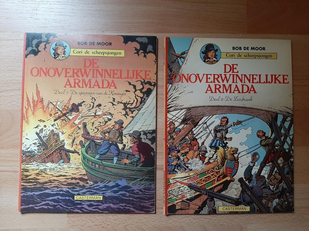 Cori de scheepsjongen - De onoverwinnelijke Armada, Boeken, Bob De Moor, Ophalen of Verzenden, Zo goed als nieuw, Meerdere stripboeken