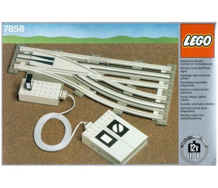 Lego 7858 Wissel Rechts 12 VOLT, Enlèvement ou Envoi, Comme neuf, Briques en vrac, Lego