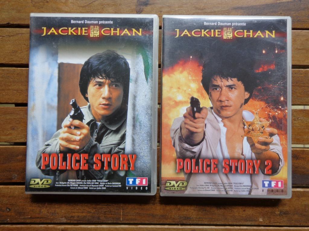 )))  Police Story 1 & 2  //  Jackie Chan   (((, Tous les âges, Enlèvement ou Envoi, Comme neuf, Thriller d'action