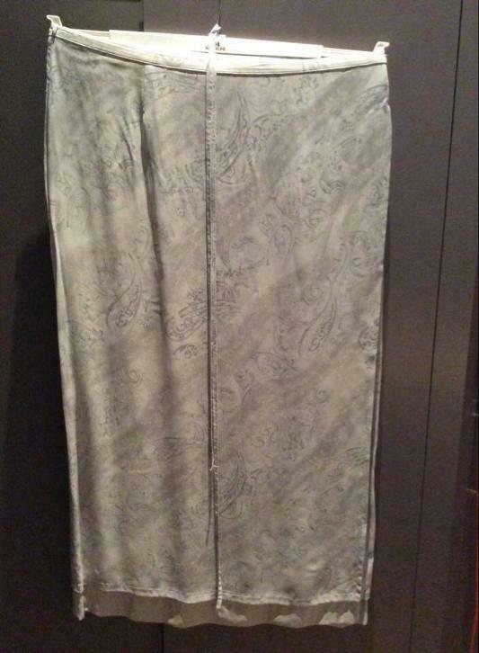 MAYERLINE, Maxi rok, dubbellagig voile, maat 48, Ophalen of Verzenden, Zo goed als nieuw, Maat 46/48 (XL) of groter, Grijs