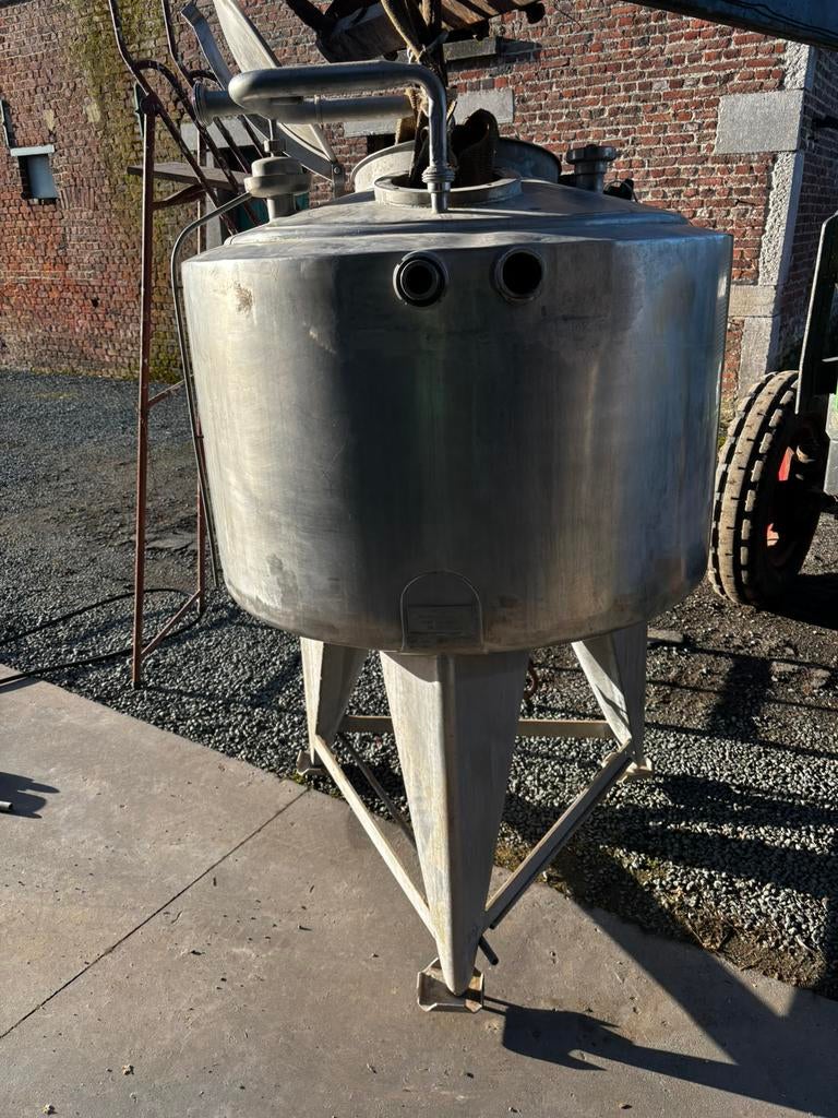 Dubbelwandig inox vat met spoelcircuit, Ophalen, Gebruikt