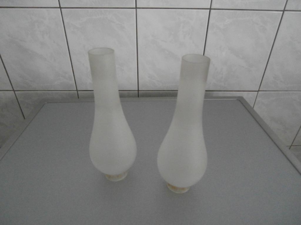 2 glazen lampenkappen in tulpvorm, Ophalen of Verzenden