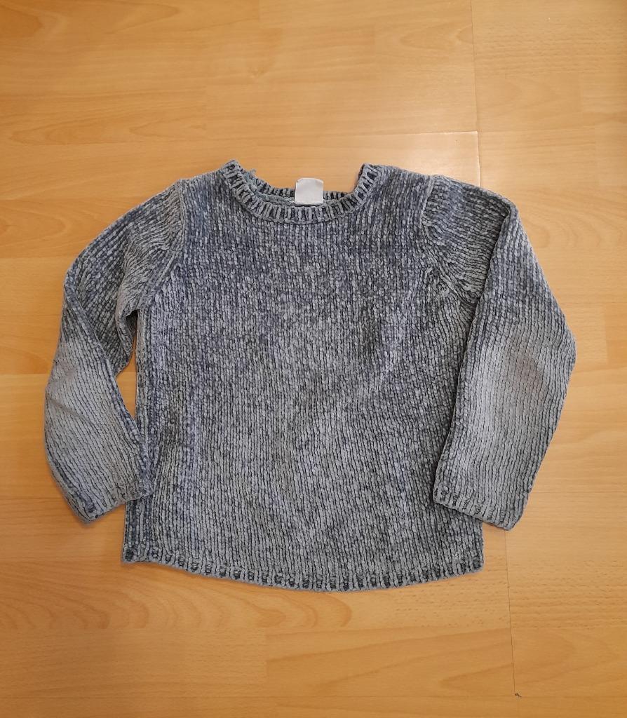 Zachte groene wintertrui - maat 122/128, Kinderen en Baby's, Kinderkleding | Maat 122, Meisje, Trui of Vest, Ophalen of Verzenden
