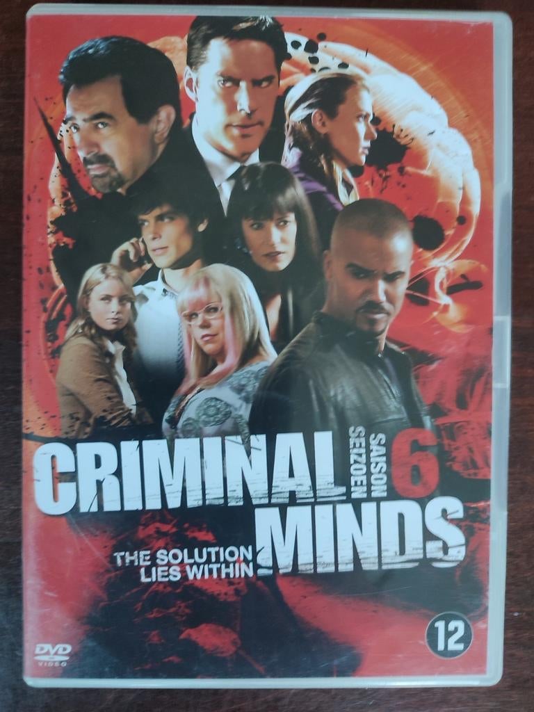 6-DVDbox : CRIMINAL MINDS seizoen 6 (nederl + franse ondert), Cd's en Dvd's, Ophalen of Verzenden, Zo goed als nieuw