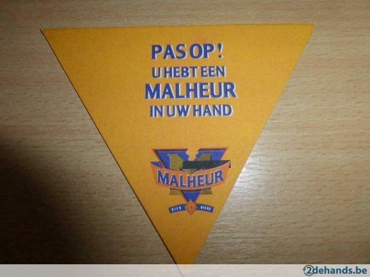 1 bierviltje   Malheur   De Landtsheer Buggenhout, Ophalen of Verzenden, Gebruikt