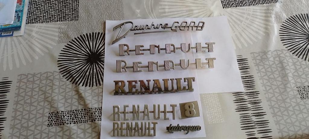 Monogrammen van Renault en Lubrigun, Ophalen of Verzenden, Gebruikt