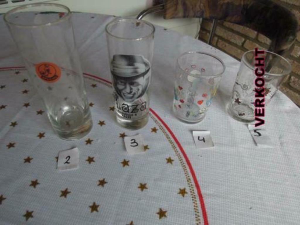 glazen - water - drank - Peyo Amora- Jupiler, Enlèvement ou Envoi, Utilisé, Verre