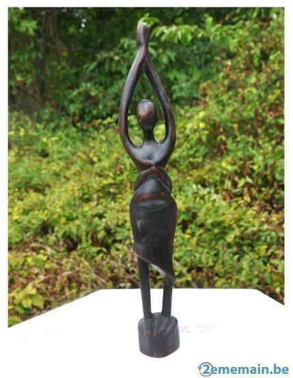 §  sculpture africaine maternité bois teinte, Enlèvement ou Envoi