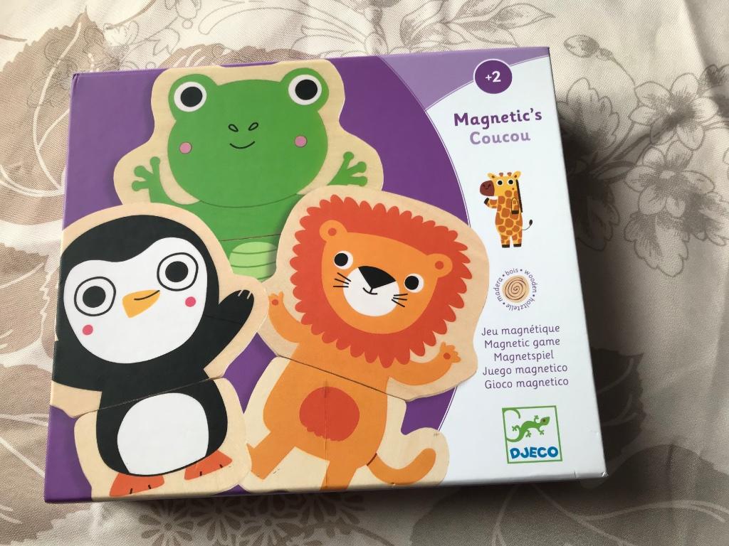 Djeco jeu magnétique puzzles, Ophalen, 2 tot 4 jaar, Gebruikt, 10 tot 50 stukjes