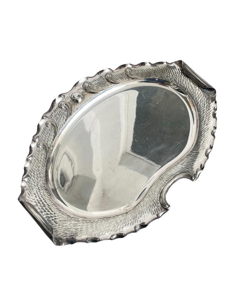 Plateau Art Nouveau WMFN I/O en Métal Argenté à Déposer, Enlèvement ou Envoi, Argent