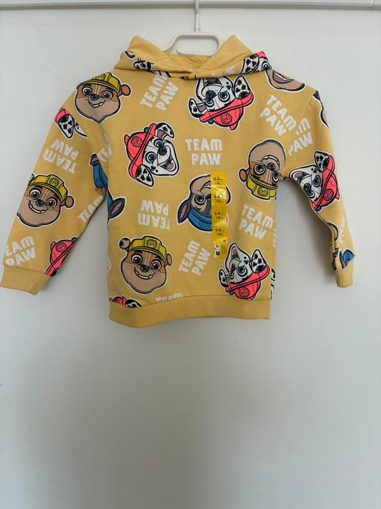 Neuve sweat à capuche Paw Patrol taille 116, Enlèvement ou Envoi, Neuf, Garçon, Pull ou Veste