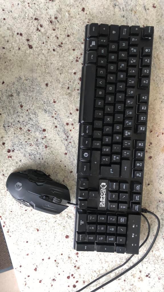 Kit Empire gaming clavier et souris, Enlèvement ou Envoi, Qwerty, Comme neuf