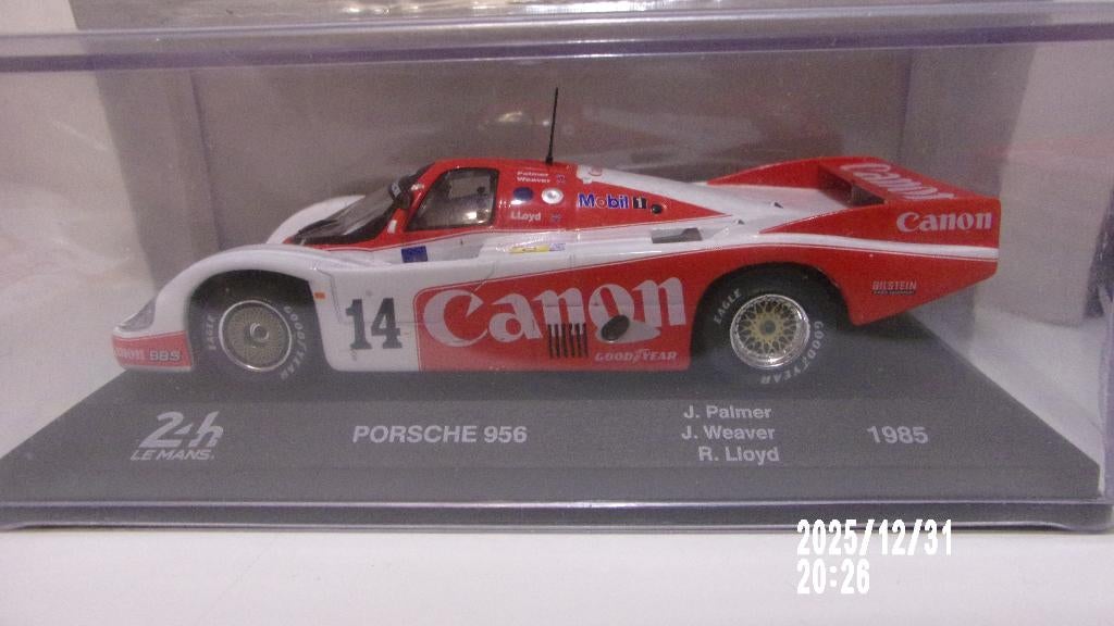 PORSCHE 956 "CANON" LE MANS 85.IXO 1/43 NEUVE SCELLEE, Ophalen of Verzenden, Nieuw, Auto, Overige merken