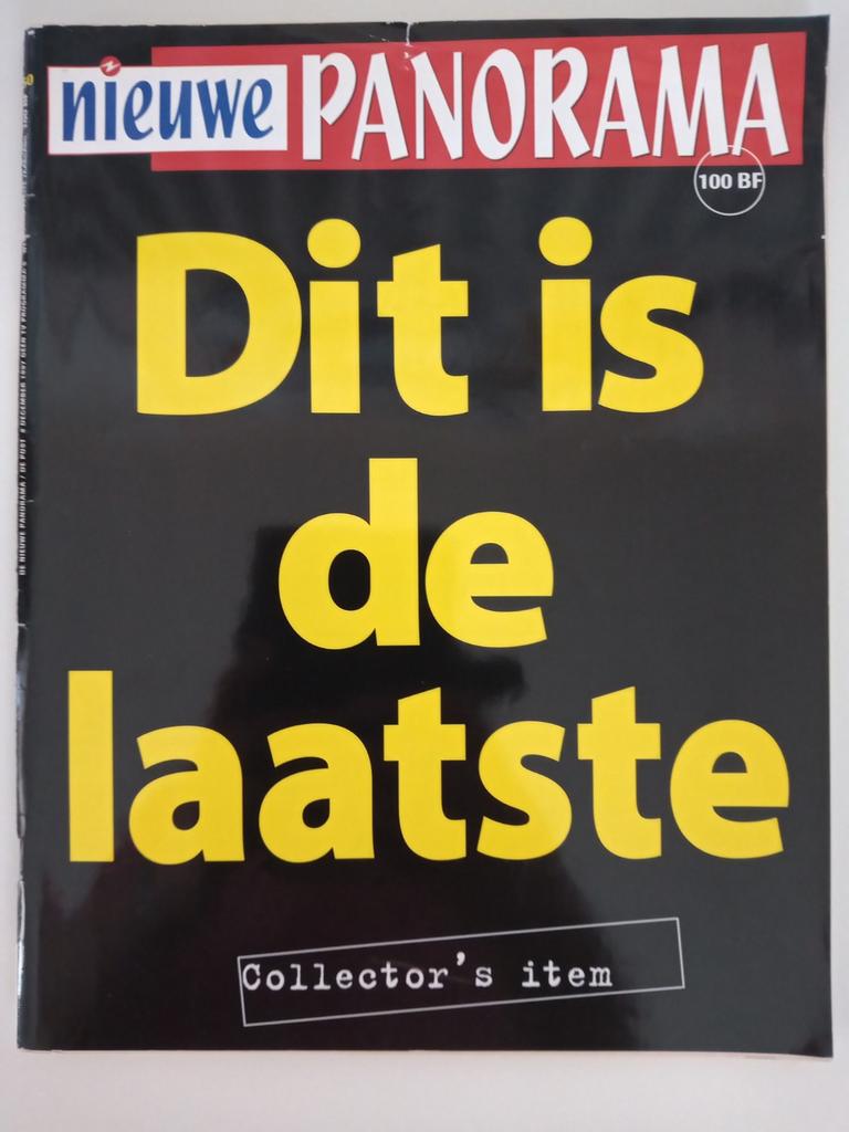 Nieuwe Panorama Laatste nummer 4 december 1997, Ophalen of Verzenden, Gelezen