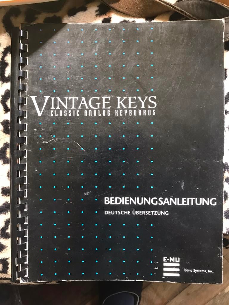 Handleiding EMU Vintage keys, Ophalen of Verzenden, Gebruikt