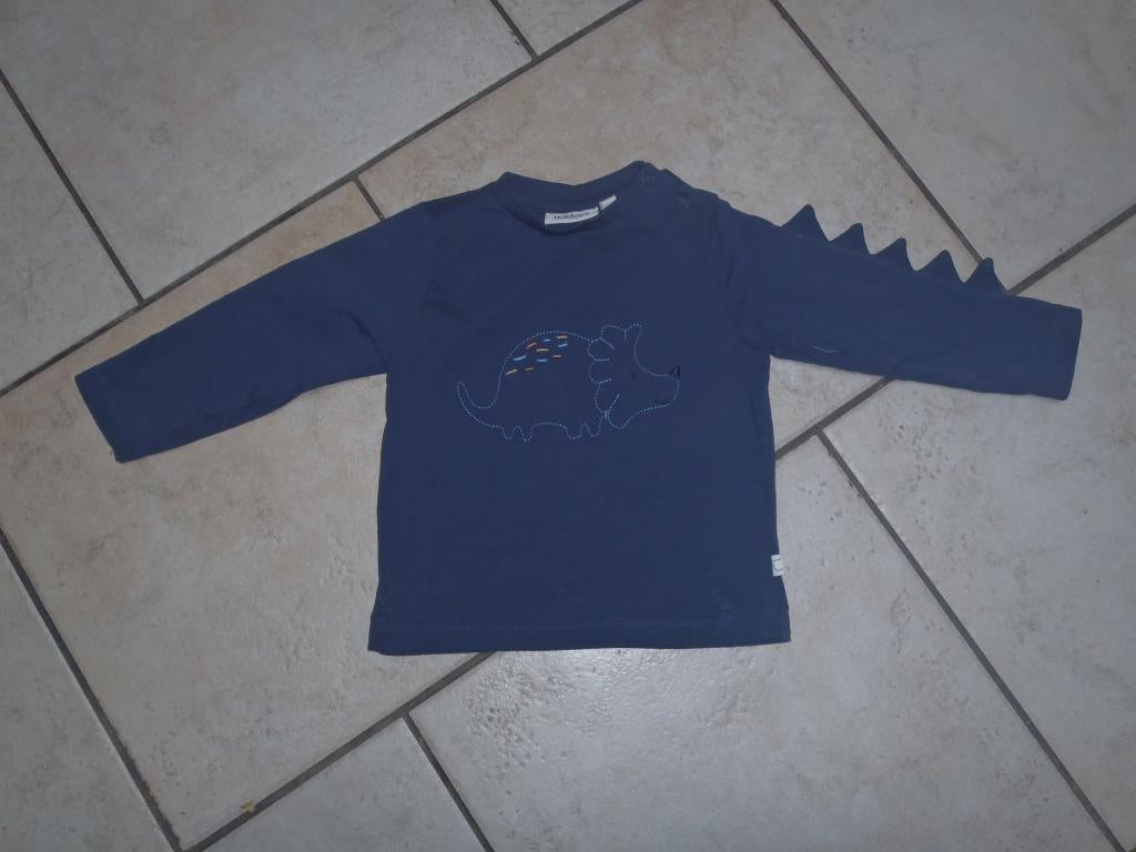 t-shirt longues manches bleu taille 74 - Noukie's, Garçon, Enlèvement ou Envoi, Comme neuf, Pull ou Veste