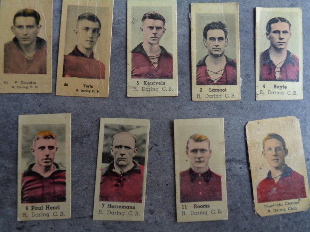 IMAGES DE FOOT DE 1937 TRÈS RARES DARING, Envoi