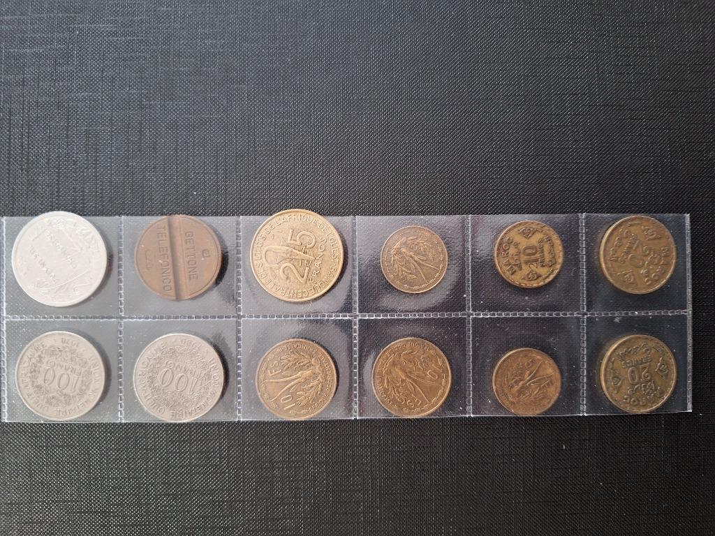 Lot de pièces des colonies françaises, Timbres & Monnaies, Envoi, Autres pays, Série