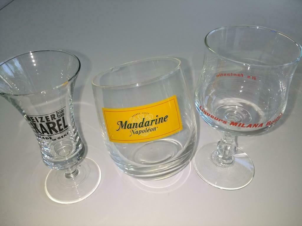 Assortiment van 16 glazen, Enlèvement ou Envoi, Utilisé, Autres types