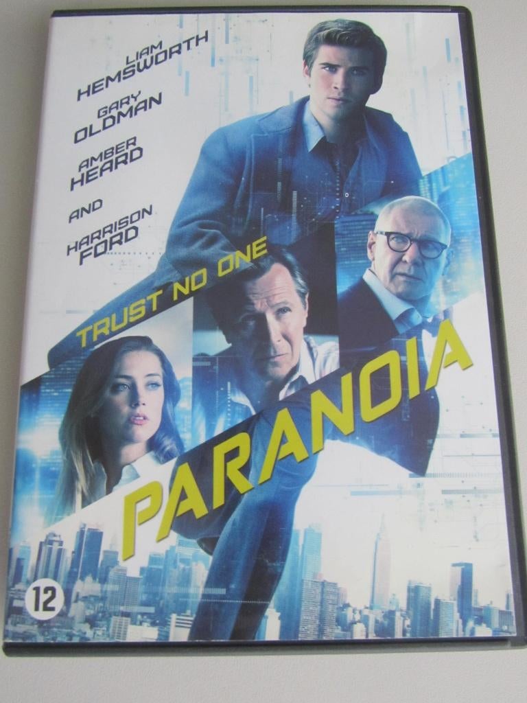 DVD PARANOIA (Thriller met Amber Heard & Liam Hemsworth), Vanaf 12 jaar, Ophalen of Verzenden, Gebruikt, Maffia en Misdaad