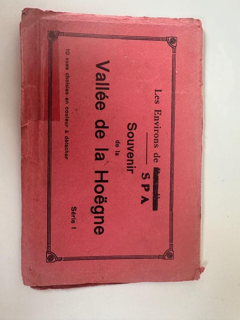 vallée de la Hoegne  7 cartes vues  couleurs, Ophalen, 1920 tot 1940, Ongelopen, Luik