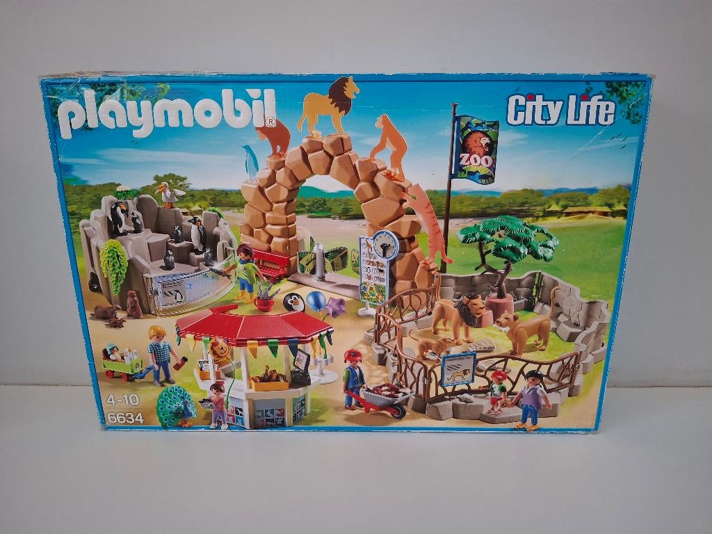 Playmobil grote zoo 6634, Kinderen en Baby's, Speelgoed | Playmobil, Ophalen, Zo goed als nieuw, Complete set