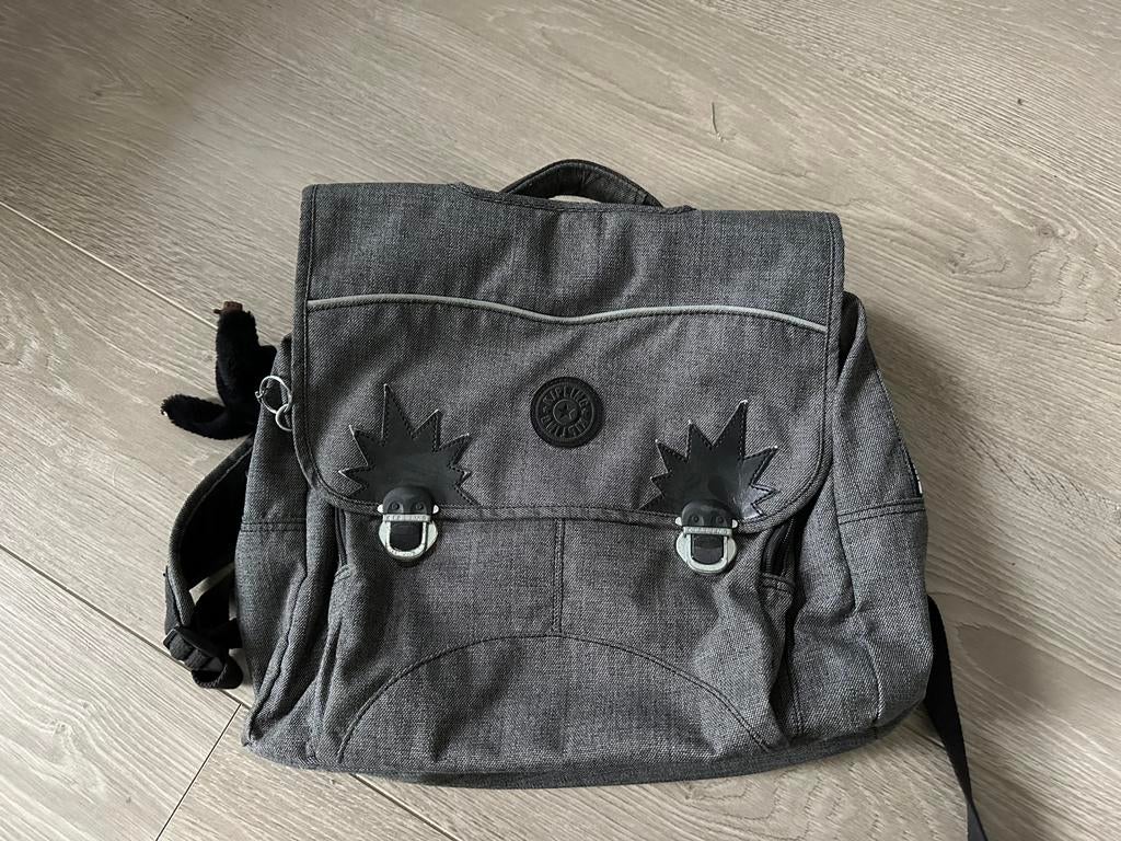 Kipling boekentas INIKO grijs, Enlèvement ou Envoi, Comme neuf, Gris