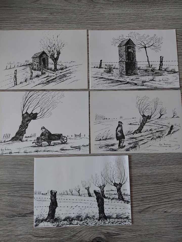 Tekeningen (kaarten) - Hugo Verschaeve, Ophalen of Verzenden