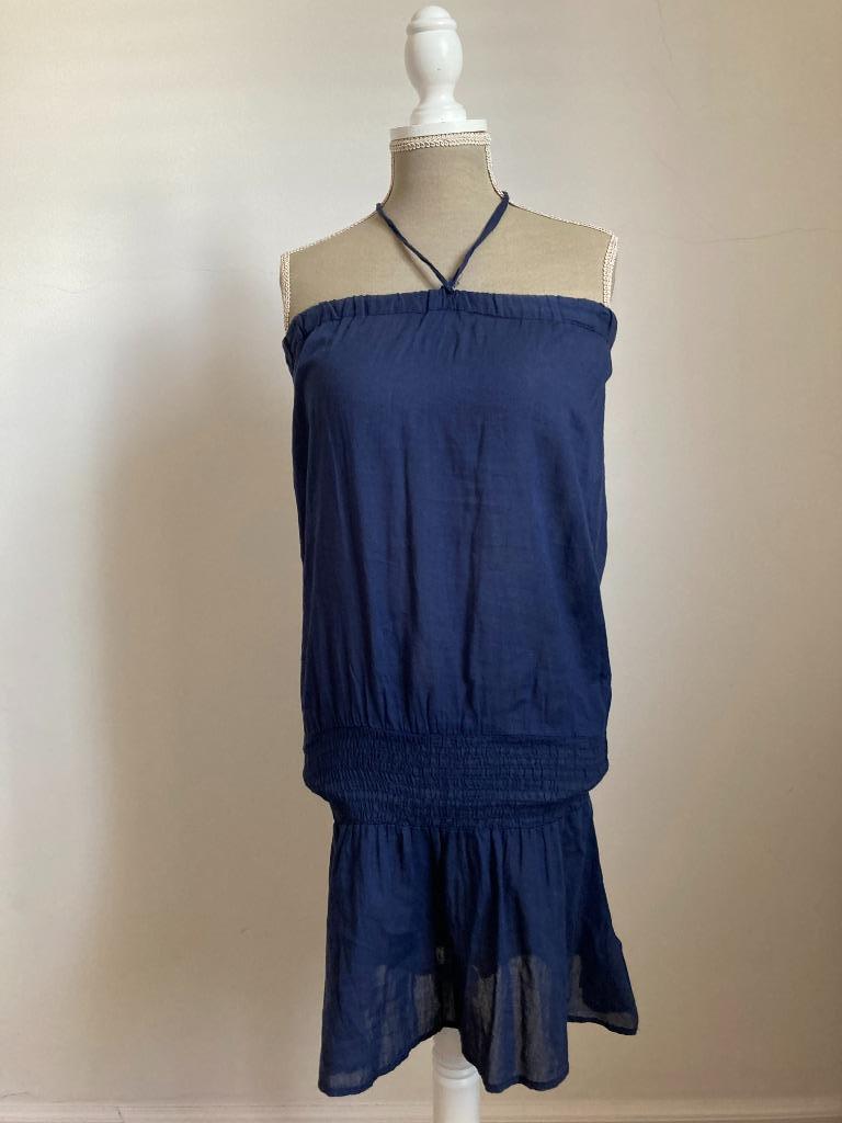 Marineblauw zomerjurkje La Redoute maat 34, Blauw, La redoute, Ophalen of Verzenden, Zo goed als nieuw