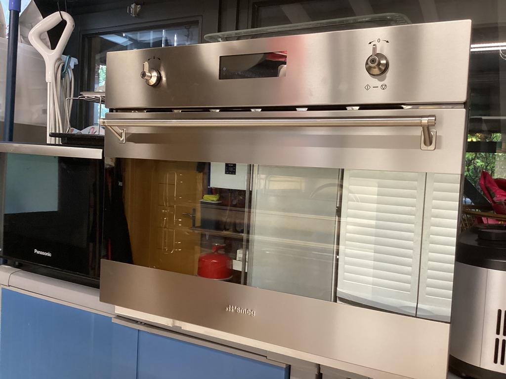 Smeg inbouw stoomoven, Elektronische apparatuur, Ophalen, Zo goed als nieuw, Inbouw