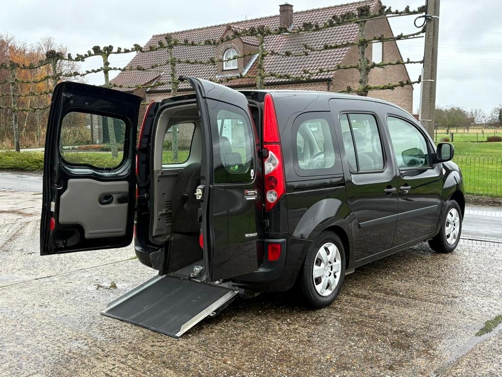 ️♿️Renault Kangoo 1.5DCI Rolstoelauto Invalide TPMR, Auto's, Electronic Stability Program (ESP), Monovolume, Zwart, Bedrijf