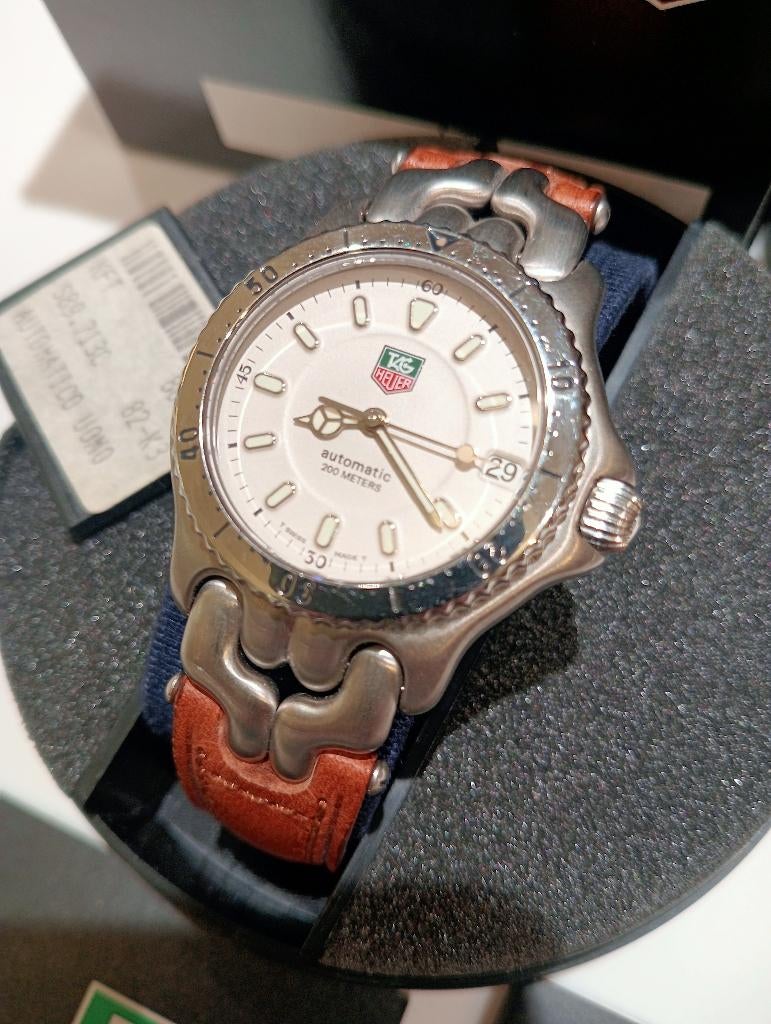 Tag Heuer S/EL Automatic NEUVE, Leer, Staal, Polshorloge, Nieuw